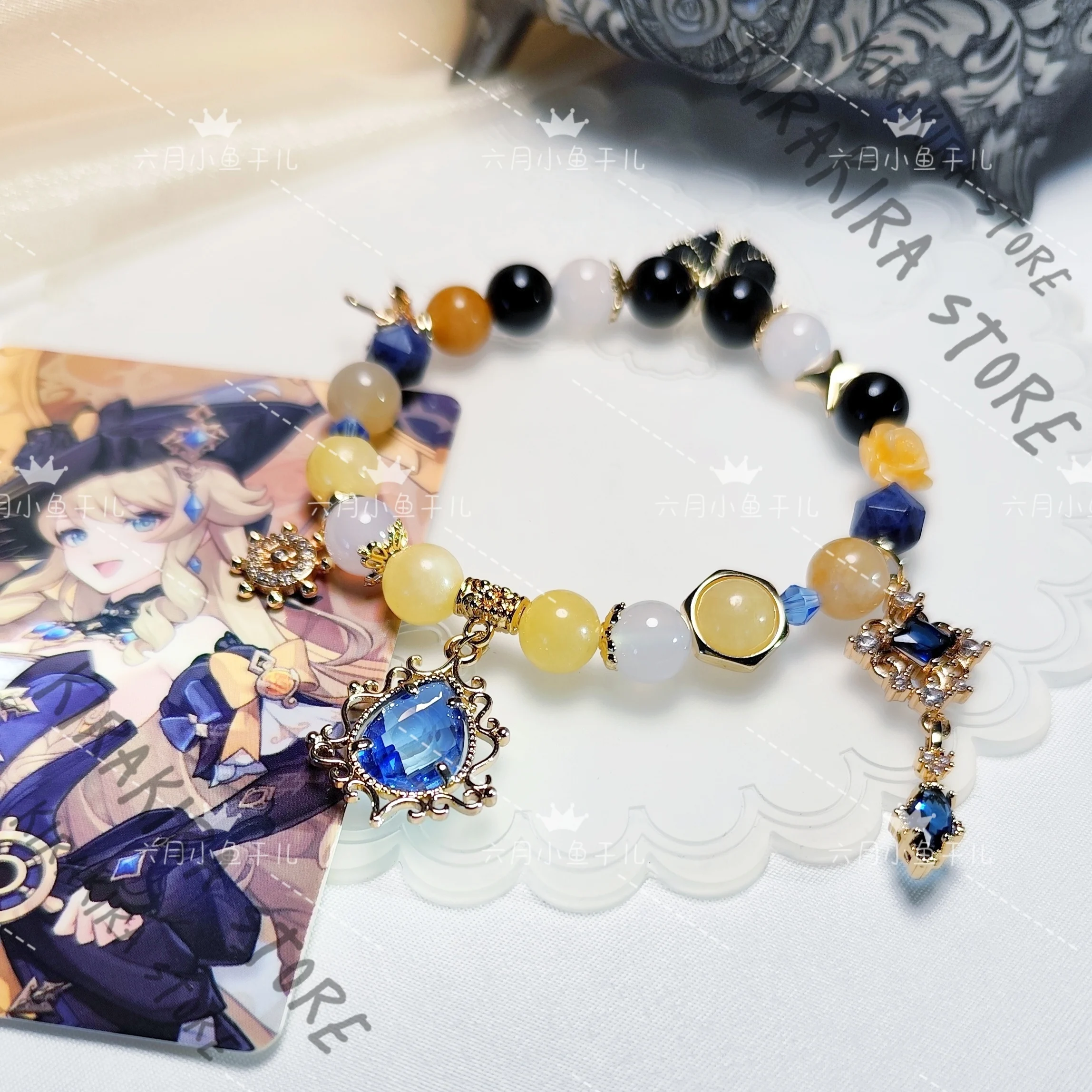 Браслет-цепочка Navia Impression, аниме, ручная работа, косплей, телефон, браслет из бисера, украшения, талисман, аксессуары для сотовых телефонов, подарок