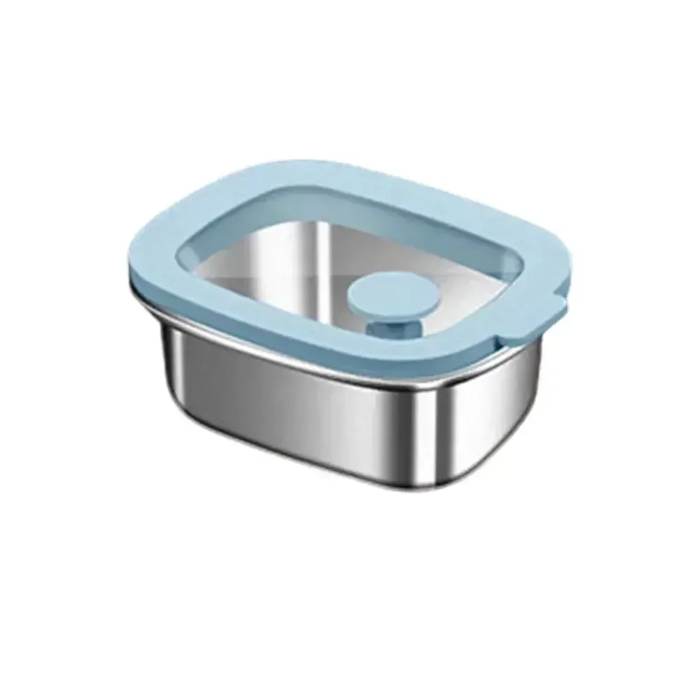 

Кухонный контейнер для пищевых продуктов из нержавеющей стали 316L с герметичной стеклянной крышкой, подходящий для быстрого нагрева холодной проводимости и еды prep