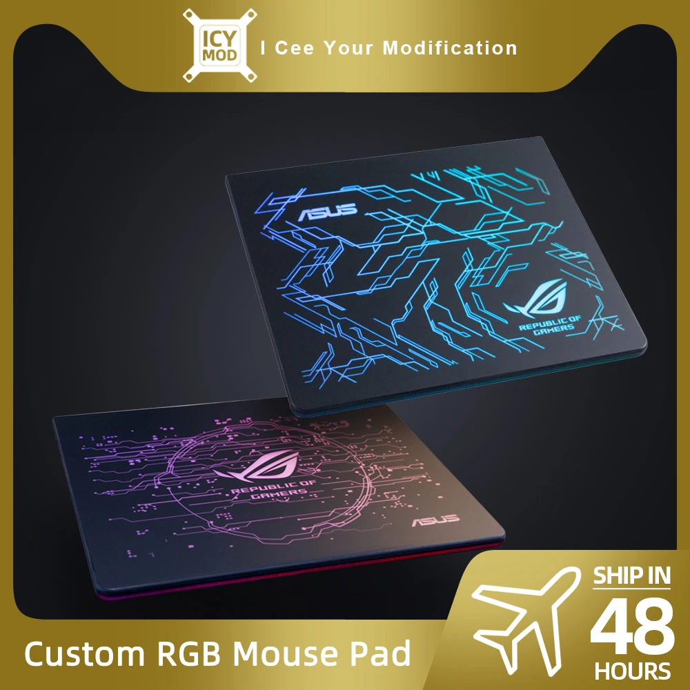 ARGB Customize Mouse Pad 30x25mm 25x20mm Matte material Locking Edge PC MOD Desk Laptop Table Decoration Water Cooling