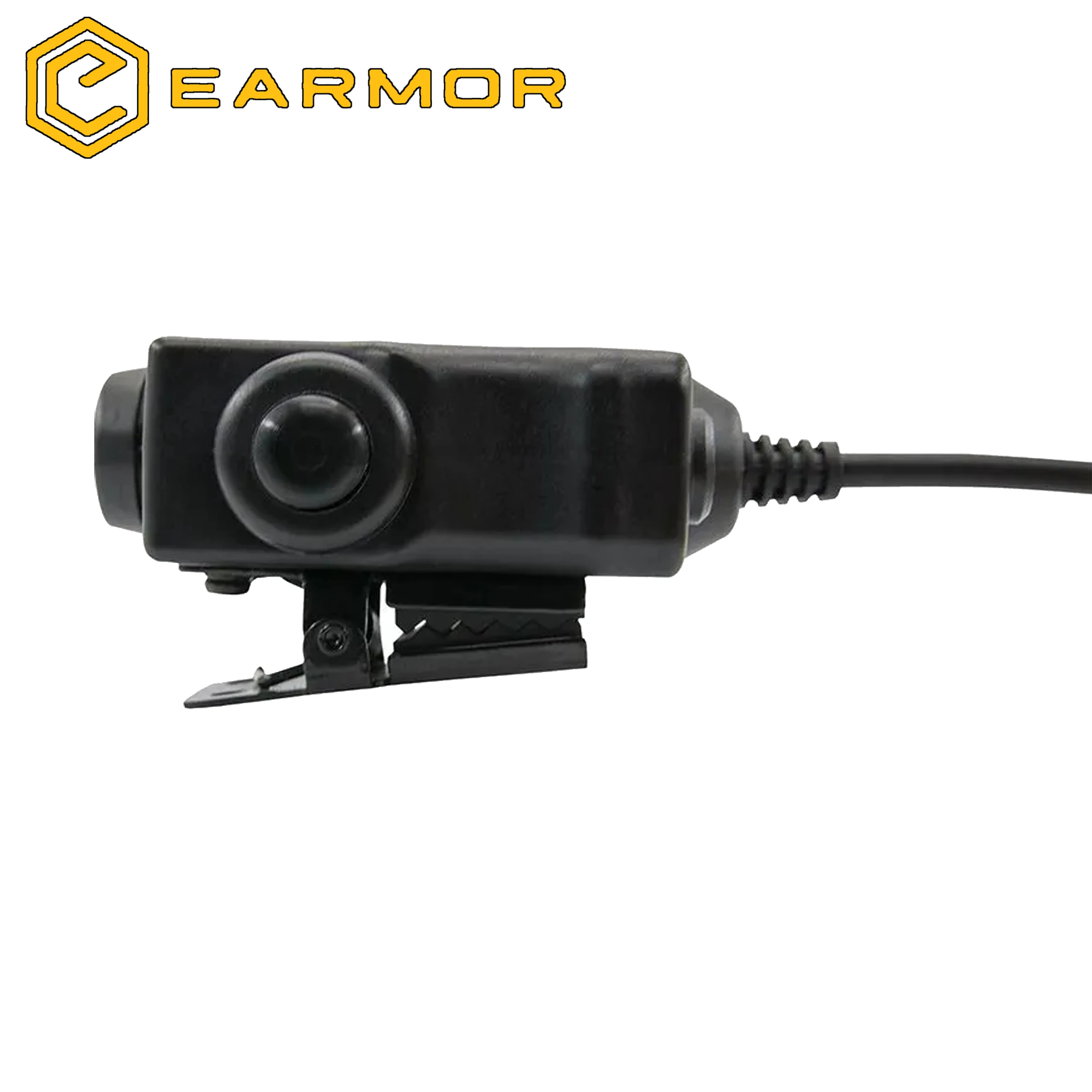 Adapter EARMOR M52 PTT zintegrowany z ochraniaczami słuchu EARMOR M32/M32H lub zestawem słuchawkowym komunikacyjnym (MSA Sordin, 3M Peltor)