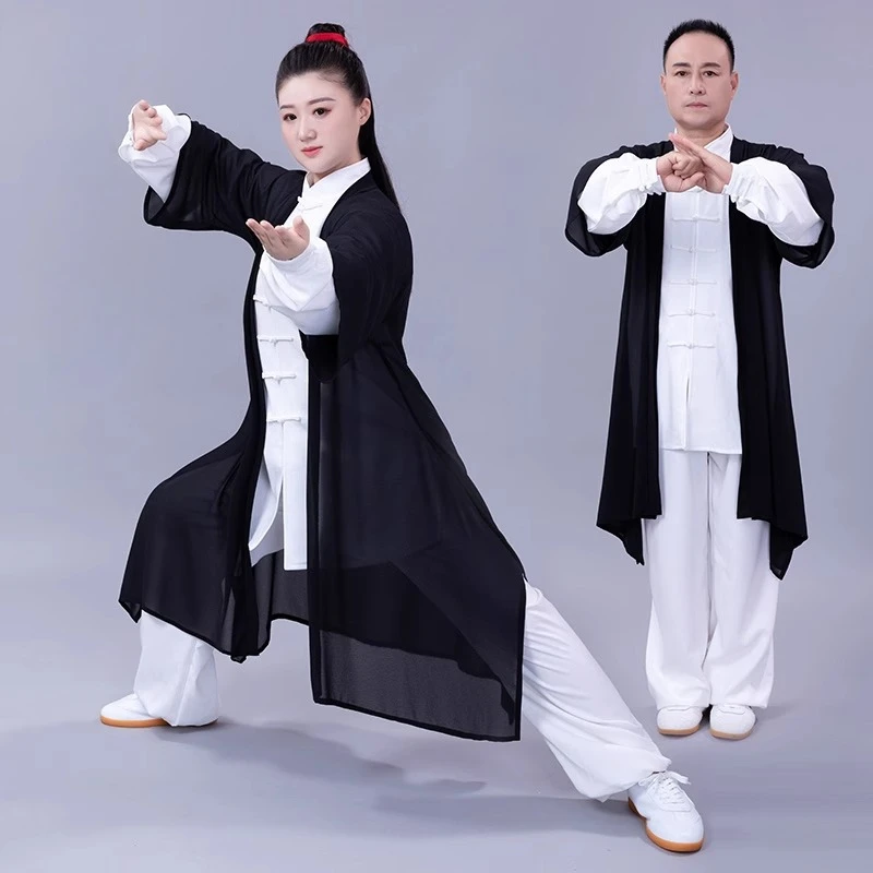 Tai Chi Coat Wushu Kung Fu Competition Clothes Aldult Traditional Chinese Elegant Shaolin Wushu Morning Exercise Costumes