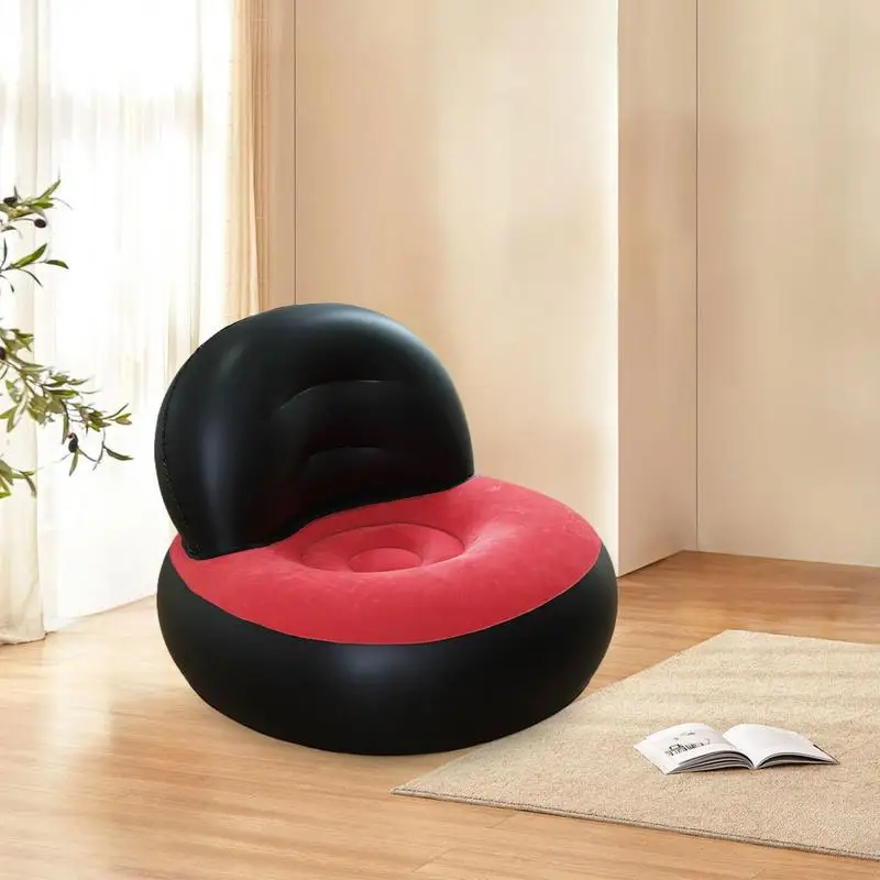 Inflatable Sofa Portable Blow Up Couch With Air Pump Air Chair Camping Furniture Folding Lazy Sofa For Indoor Outdoor