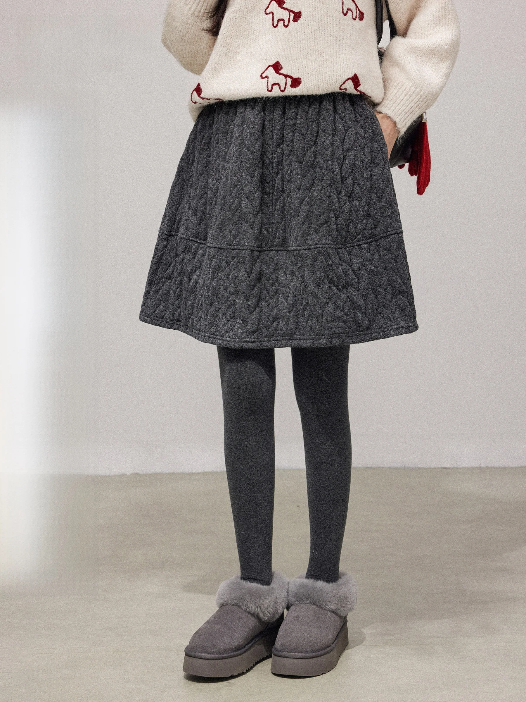 

Женская повседневная короткая юбка А-силуэта с завышенной талией, из неэластичной ткани, осенне-зимняя, винтажная, утягивающая, с эффектом твистинга