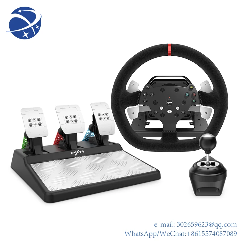 Yyhc PXN V10 3 in 1 Force Feedback Racing Simulator Game Steering Wheel Gaming For PS4