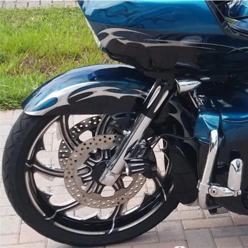 Moto Forcella Anteriore Ammortizzatore Boot Slider Copertura Per Touring Street Electra Road Glide FLTRXSE FLHTK 1980-2024