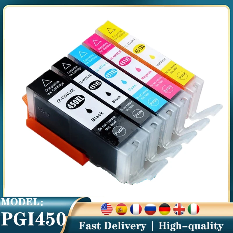 5 Color PGI 450 CLI 451 Compatible Ink cartridge For Canon PIXMA IP7240 MG5440 MG6340 MX924 MG7140 MG6440 MG5540 Printers