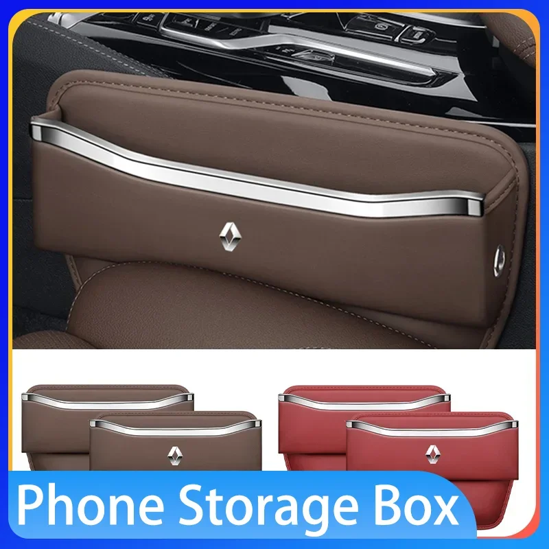

Car seat gap phone storage box, car interior products For Renault Megane 2 3 4 Twingo Clio Talisman Captur Trafic Kwid Scenic 2