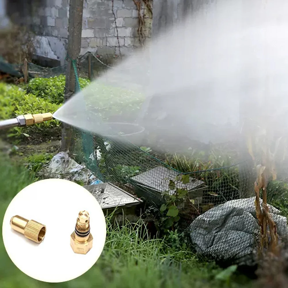 Garden Maintenance 0.8 Hole Copper Nozzle Brass Nozzle Efficient Spray Adjustment Farm Cleaning Equipment For Air Conditioning