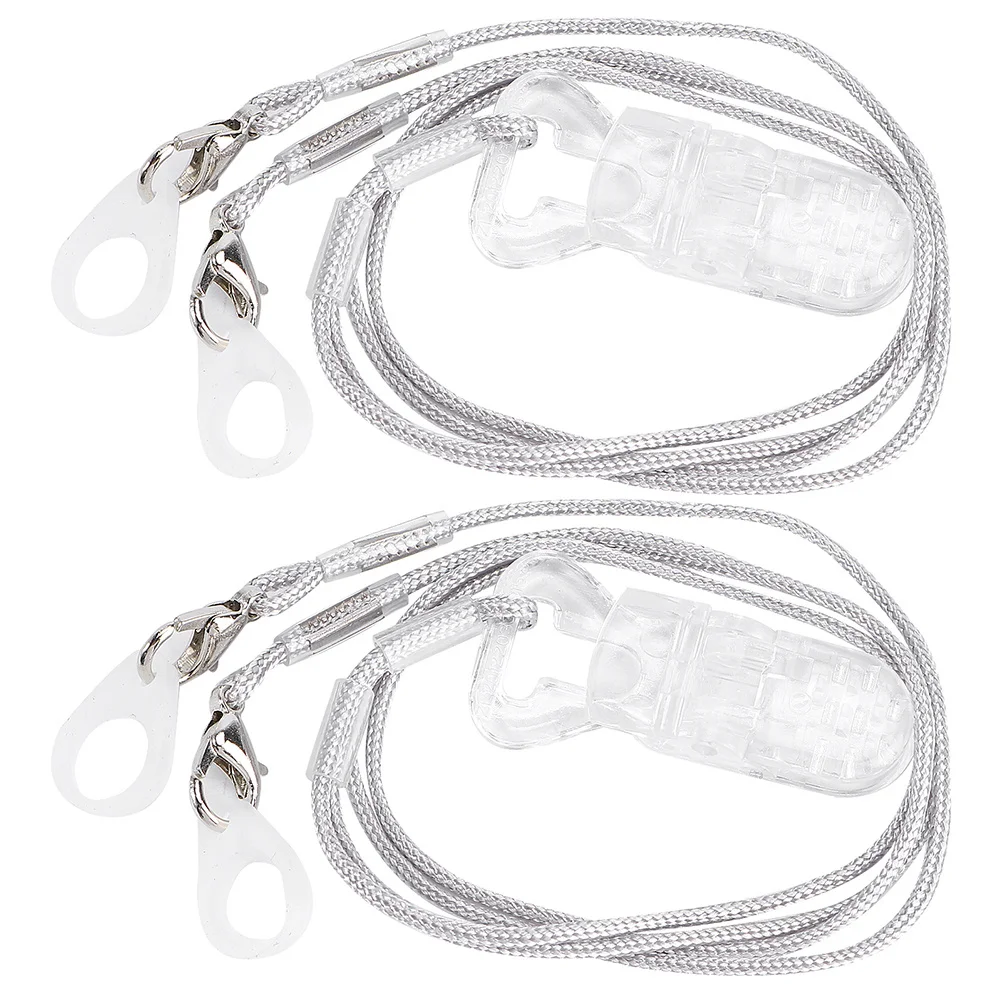 

2 комплекта Bte, зажим для слуховых аппаратов, анти-потерянная подвесная веревка, прочный портативный держатель, фиксирующий шнур для взрослых, детей, зажим для слуховых аппаратов