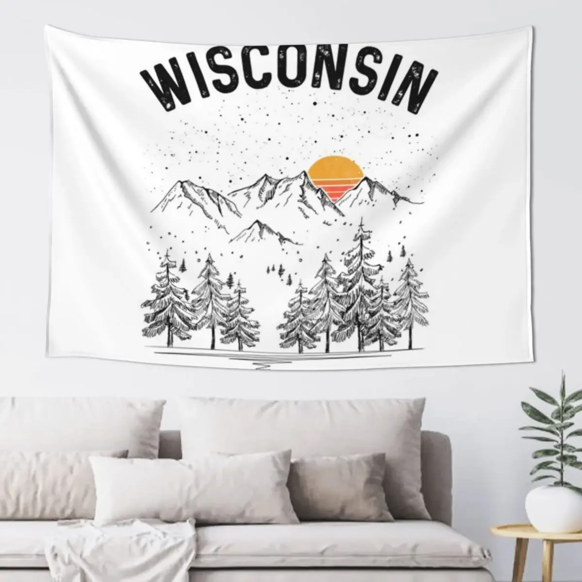 Wisconsin State Tapestry Decorations For Room Room Decorations Tapestry