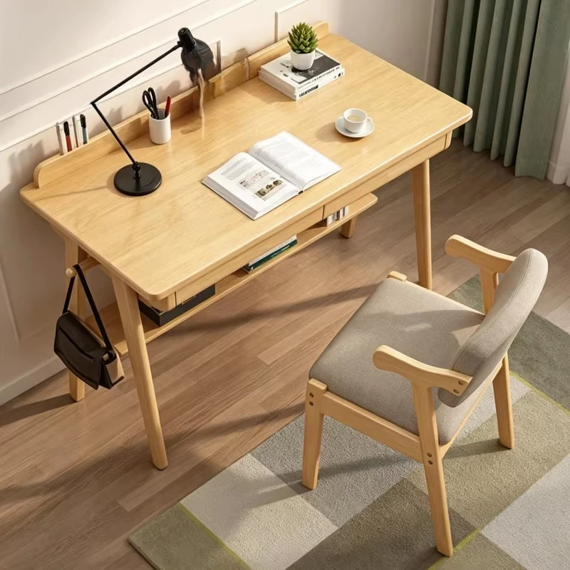 Study table, modern design study furniture, wooden laptop desk view 2