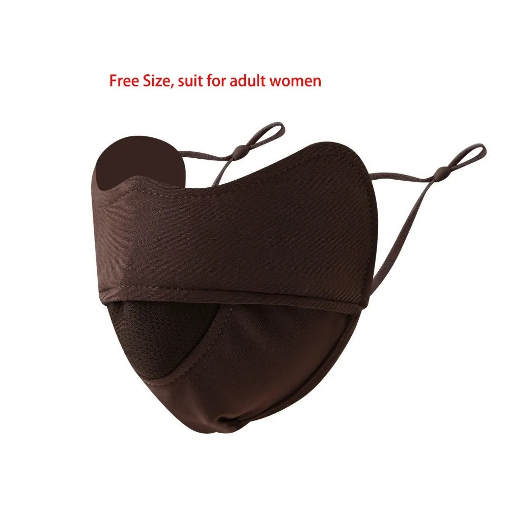 قناع دافئ جديد قابل للتنفس، قناع وجه قابل للغسل بدون أثر، مقاوم للغبار ومضاد لحبوب اللقاح، غطاء وجه للنساء #6