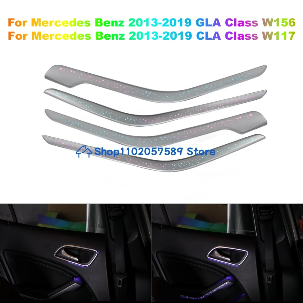 

Для Mercedes-Benz 2013-2019 GLA-Class W156 CLA-Class W117: Комплект атмосферной подсветки дверей и подлокотников «Звездное небо» для интерьера автомобиля