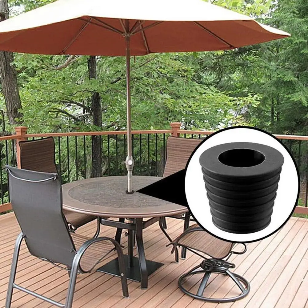 

38mm Umbrella Wedge Rubber Cover Rooftop Umbrella Table Tapered Rubber Umbrella Cover Hole Hole Rubber Table Pole Cover Q9i7