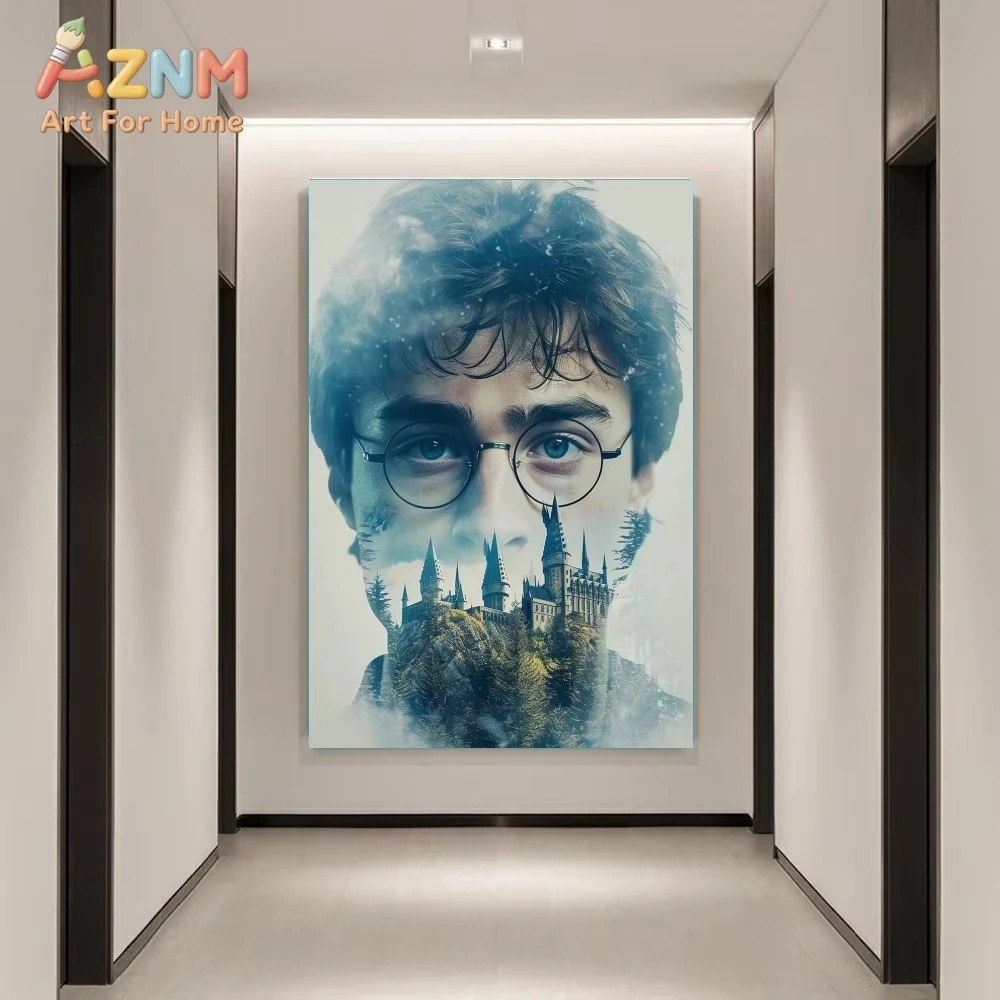 Harry Potter Sale Square Artificial Pattern Printed Hogwarts School Mosaic  Art Wall  Decor Picture