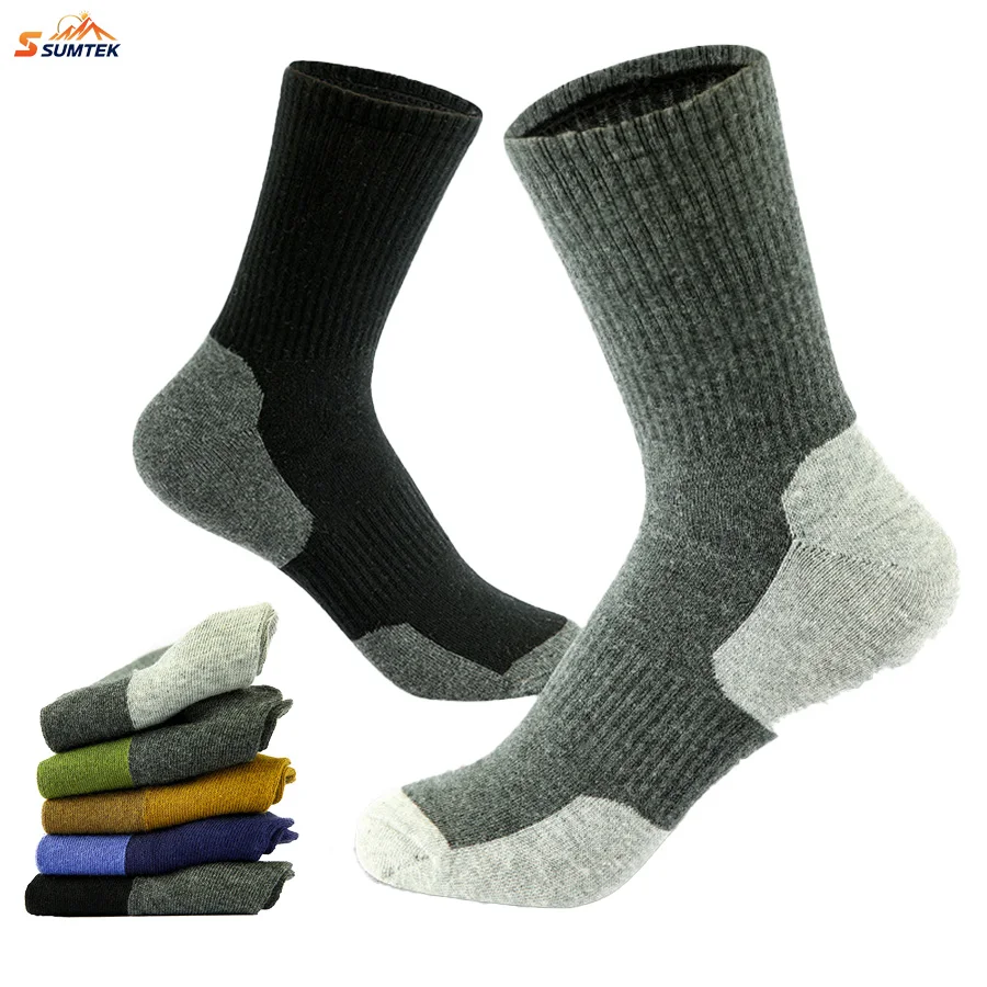 Crew Socks Thick Protective Sport Ski Basketball Soccer Outdoor Calf High Socks,Thickened Professional Sport Basketball Socks