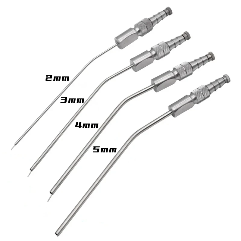 Dental Aspirator Suction Tube Ferguson Frazier Implant Surgical Tool Oral Weak Straw Tubes Stainless Steel 2/3mm/4mm/5mm