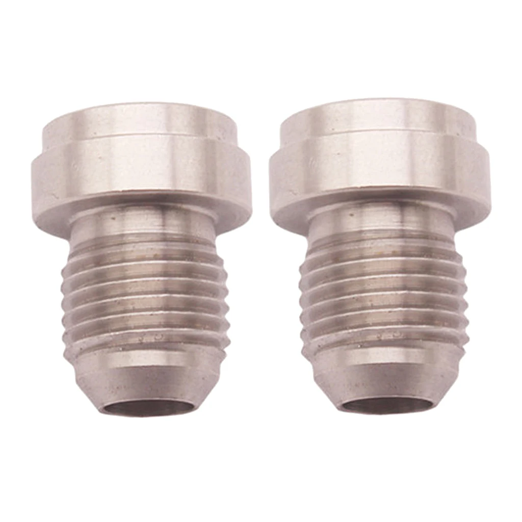 2 Piece 6AN Stainless Steel Bung Adapter Weld in Connector Aerospace Grade Leakproof for Mild Steel Fuel Cell