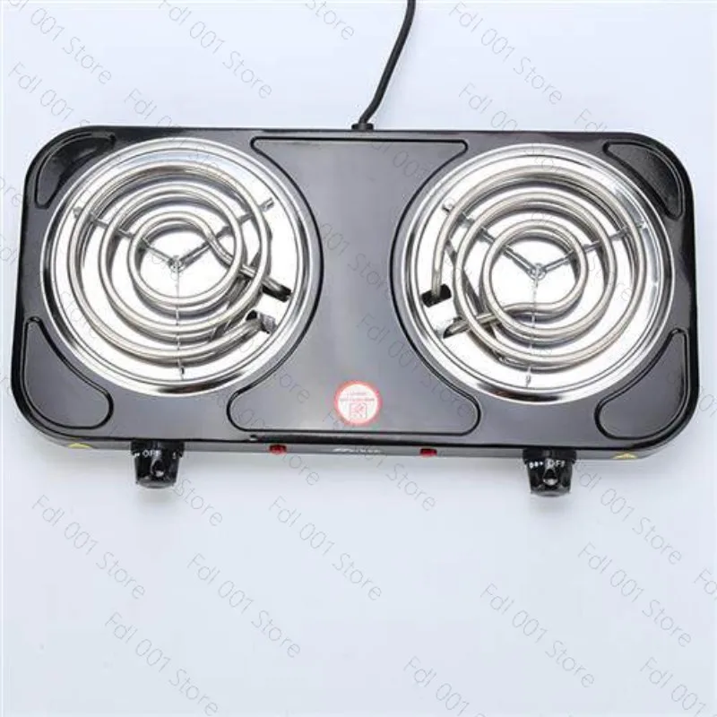Portable Double Burner Electric Cooker 2000W Countertop Heating Stove Home Use