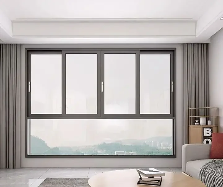 Sixinalu Sliding Window New Design Aluminum Profile Construction Building Material Custom-Made House Living Room Glass Windows