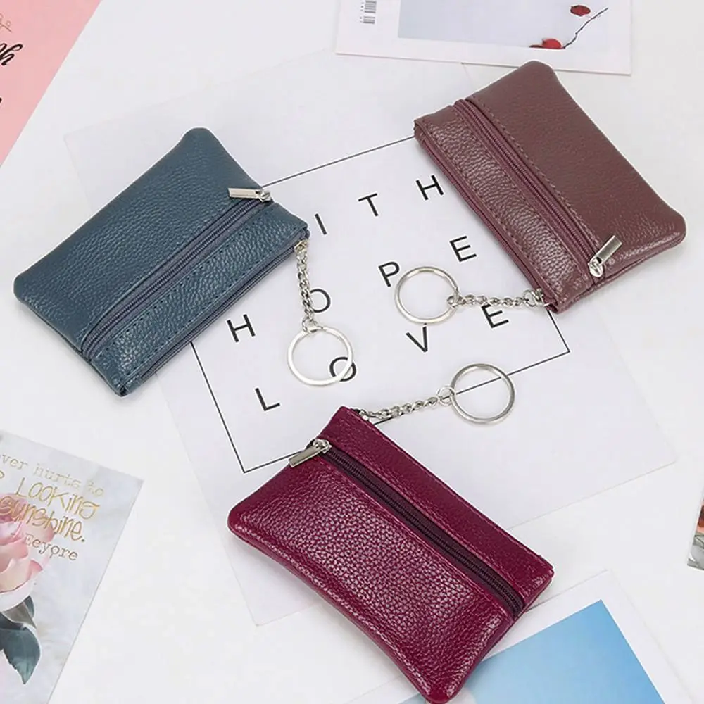 

Portable Women Bus Card Zipper Bank Card Credit ID Card Card Case Short Wallet Coin Purse Key Case