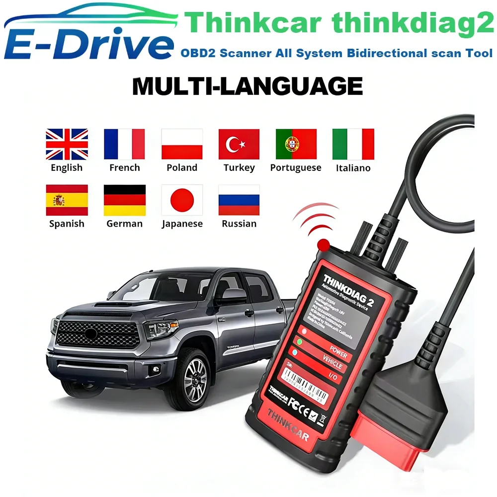 SN 9884309XXX THINKCAR Thinkdiag 2 Have Flashed Support DZ/XD/XP/PD All System Diagnostic PK DBScar7 VII Support CAN FD Protocol
