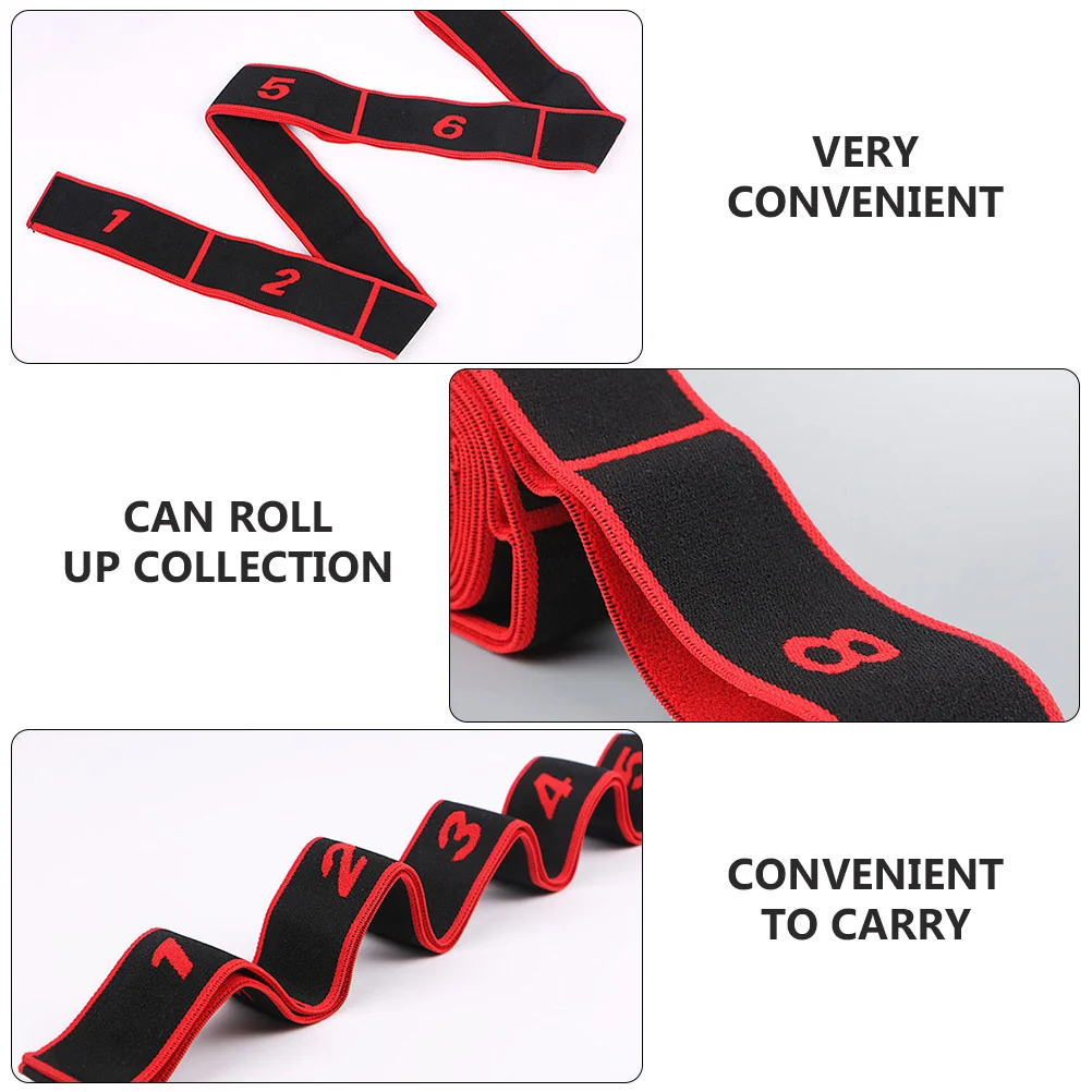 2 قطعة أحزمة اليوغا تمتد أربطة مرنة مرنة للكتف الخلفي الساق الخصر تجريب اللياقة البدنية ممارسة المقاومة الفرقة المحمولة