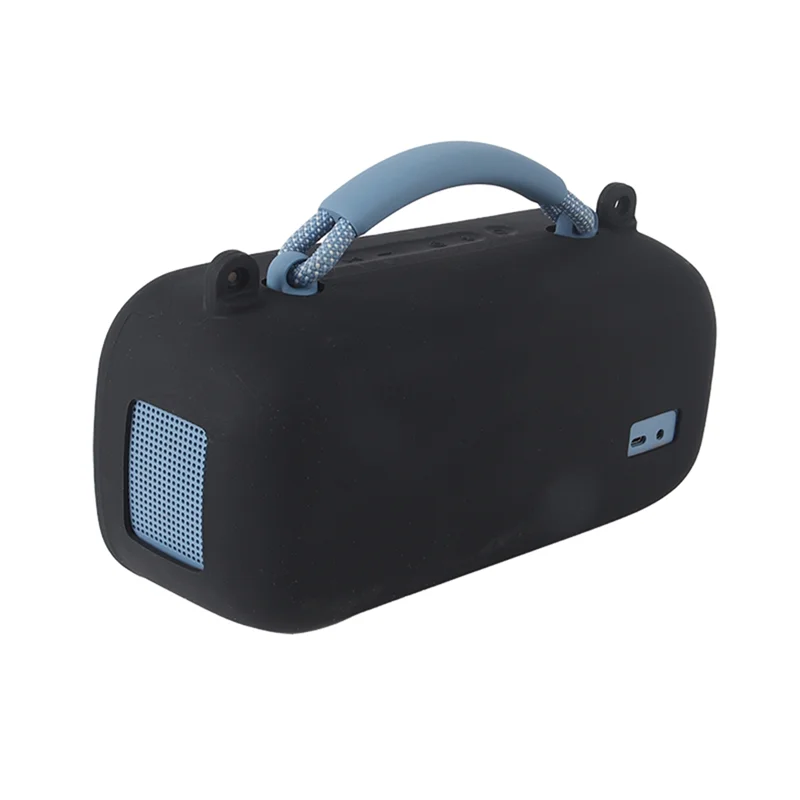 AA60-Shockproof Silicone Cover Case With Shoulder Strap For Bose Soundlink Max Speaker, Anti-Scratch Protective Pouch Bag