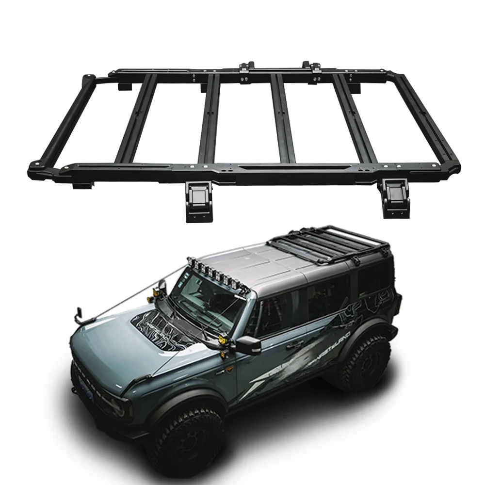 

4X4 Off Road Roof Rack Luggage Rack Car Top Luggage Carrier Basket for Ford Bronco 2.3 2.7 3.0