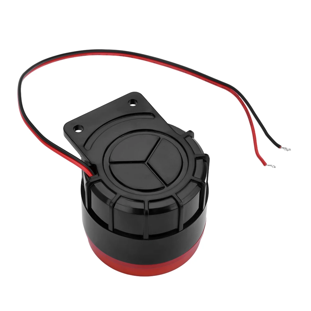 BJ-1K Wired Mini Sound Alarm Siren Horn 12V 24V 220V High Decibel Sound And Light Electronic Buzzer Anti-theft Horn