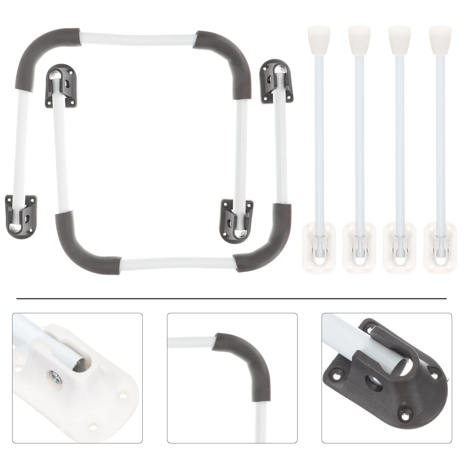 مجموعتان من أرجل المكتب المنزلية، سهلة التركيب، هيكل متين، رائع لمشاريع الأثاث بنفسك، طاولة جانبية صغيرة