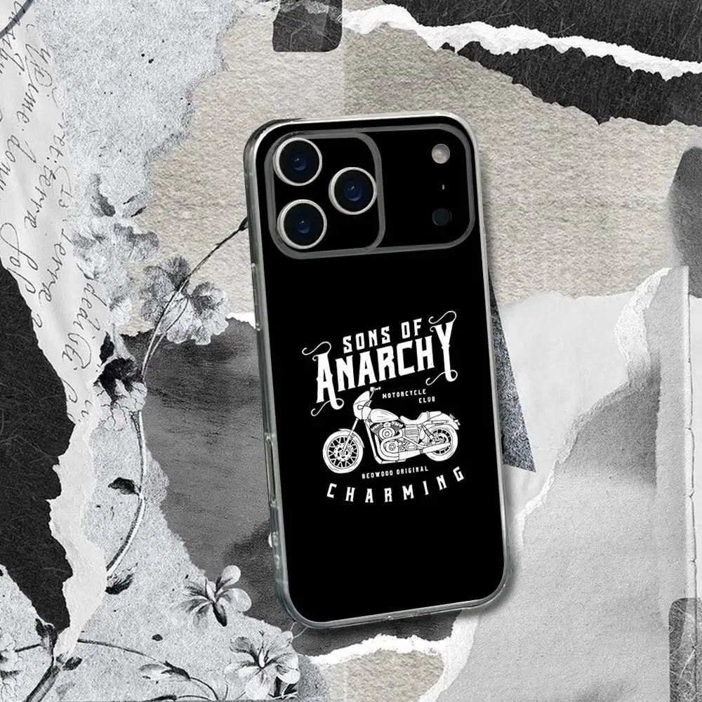 Чехол для телефона S-Sons Of A-AnarchyS Mayans для iPhone 17,16,15,14,13,12,11 Pro,Max,Plus,X,XS,XR,SE4,E Mini, прозрачный мягкий чехол