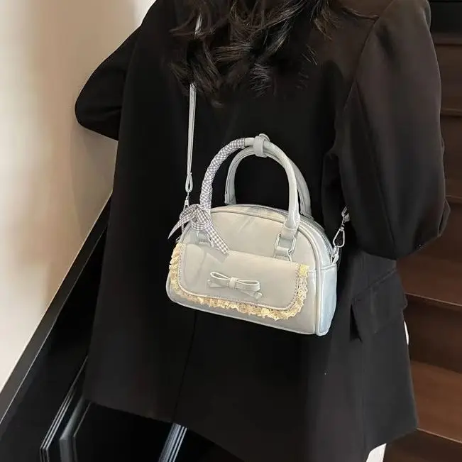 

Прекрасная сумка Boston с бантом, Bolso для телефона, многофункциональная сумка через плечо, Sac Femme для поездок на работу и девочек-подростков
