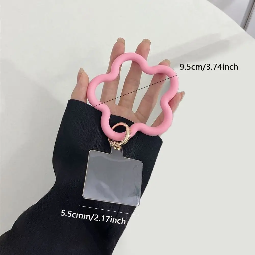 Silicone Mobile Phone Wristband Buckle Colorful Star Shaped Mobile Phone Straps Anti-fall Chain Phone Case Hanging Cord