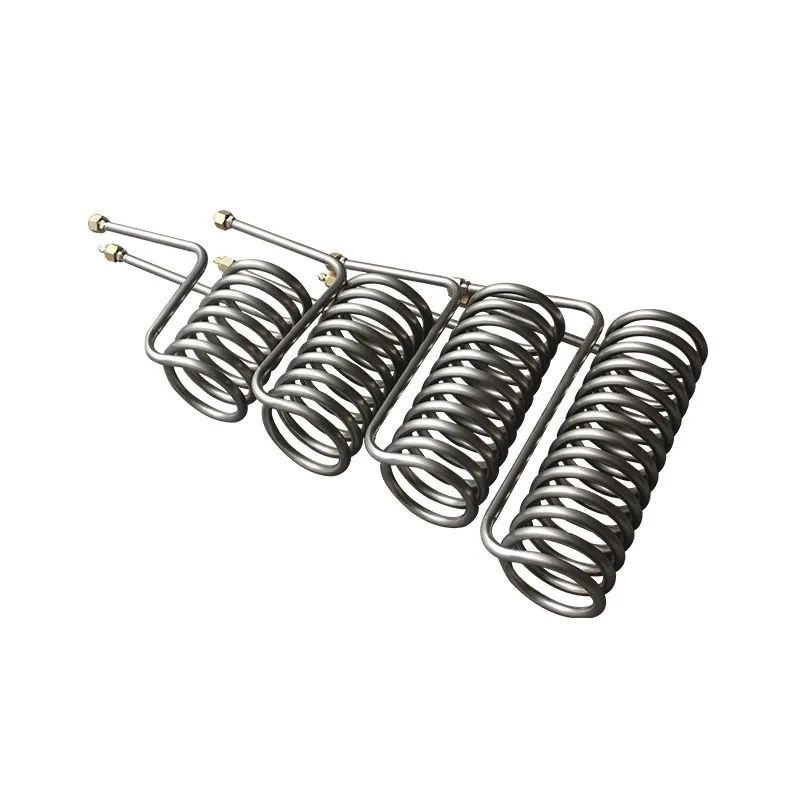 1 refrigeration seafood fish pond titanium tube chiller pure titanium heat exchanger evaporator fish tank titanium tube