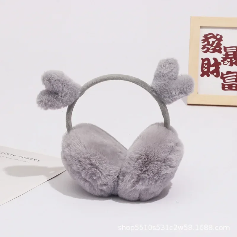 Calentador de orejas de invierno con orejas de gato, orejeras de felpa suaves con lentejuelas brillantes, diadema cálida para mujeres y niñas