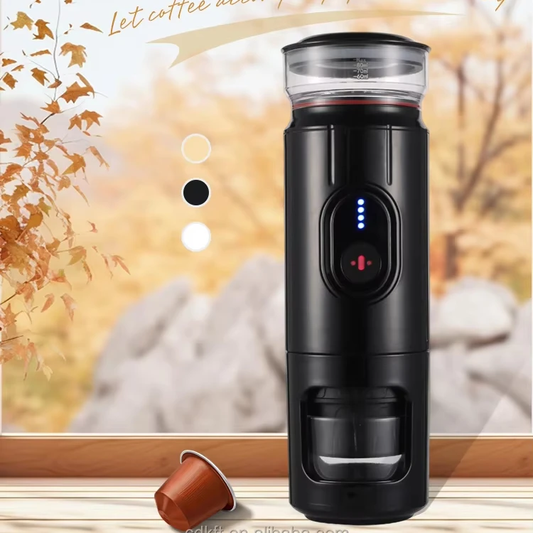 

Outdoor Portable Mini Electric Travel Coffee Maker Fully Automatic USB Capsule Espresso Coffee Machine