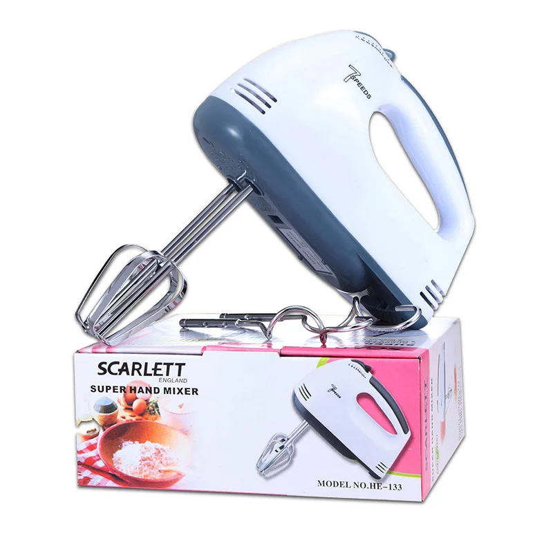 Batidor 220V 260W 7 velocidades batidor de huevos de cocina casera/batidor masa harina pan masa batidora de mano eléctrica