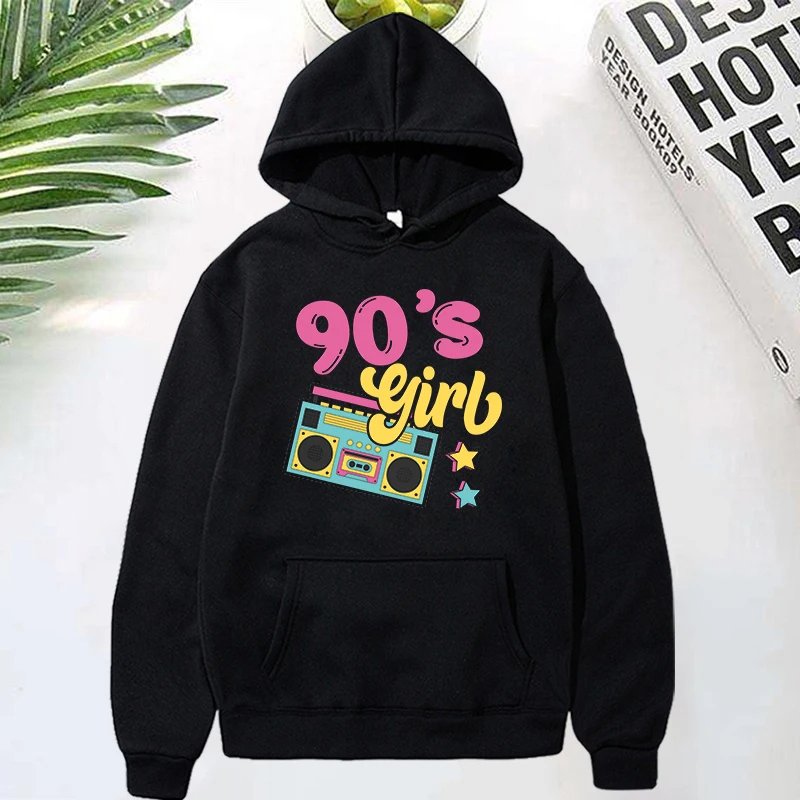 

Funny 90'S Girls Printed Hoodie Fashion Women Long Sleeves Autumn Winter Casual Pullover Tops 90'S Girls Female Sweatshirt