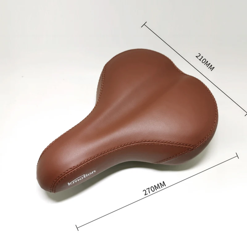 G183 Retro Vintage Leather Bicycle Saddle Seat Custion Road MTB Sport Saddle Brown Cycling Saddle Bike Seat 27*21CM