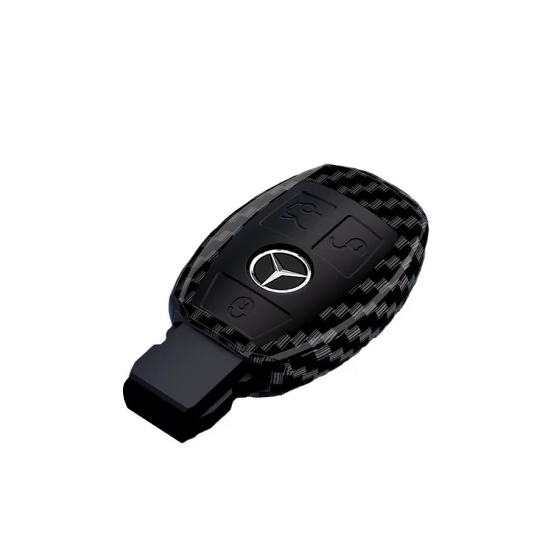 ABS Carbon Fiber Car Key Case Cover Shell For Mercedes Benz A B C E Class GLS GLA GLK GLC CLS CLA AMG W204 W205 W212 W463 W176