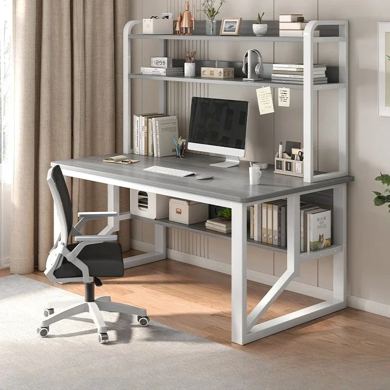 Firm Computer Desk Multi-layer Shelf Bookshelf Integrated Learning Desk House Simple Desk Factory