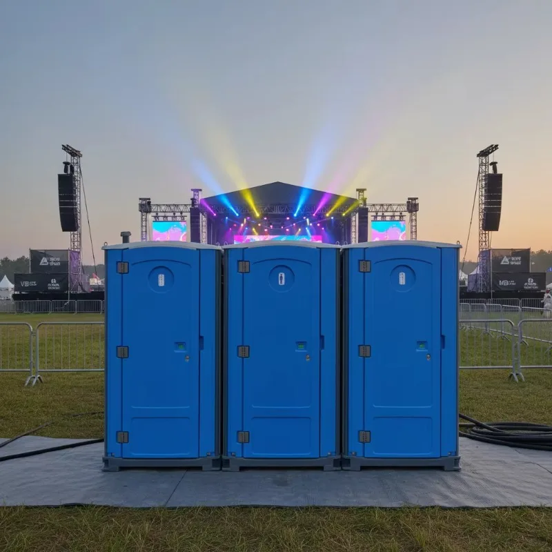 Portable Toilet Mobile Sanitation Cabin for Public Places Construction Sites Events Campgrounds RV Areas Rental Site Use