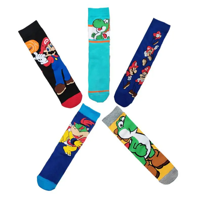 لعبة الرسوم المتحركة سوبر ماريو بروس الجوارب أوديسي يوشي أنبوب الجوارب للجنسين تأثيري الجوارب الكبار