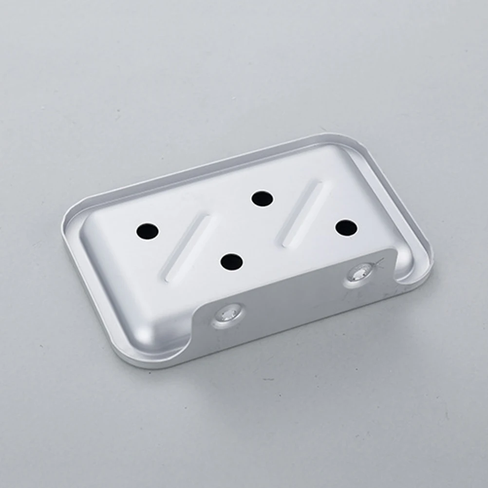 

Soap Holder Vintage Basket Wall Mounted Aluminum Tray Shelf Storage Kitchen Bathroom Scouring Pad Sponge Drain Holes Easy