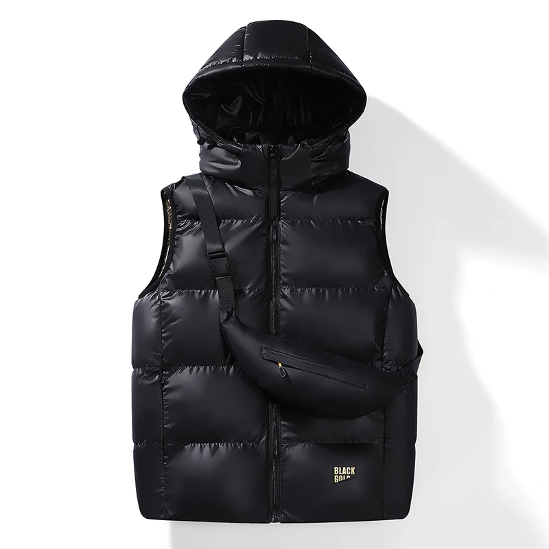 

Men Women Winter New Duck Down Jacket Vest Thick Warm Sleeveless Coat Black Fashion Slim Waistcoat Casual Windproof Coat Vest