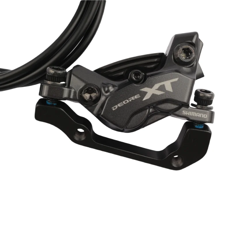Shimano DEORE XT M8200 Bremse hydraulische Scheibenbremse 2-Kolben M8220 4 Kolben MTB mit J05A ICE-TECH Harzpolster Fahrradteile – Detail 15