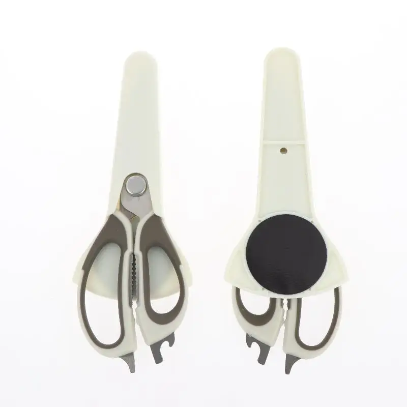 Stainless Steel Refrigerator Scissors Kitchen Chicken Bone Removable With Magnet Scissors Household Multi-functional Kitchen