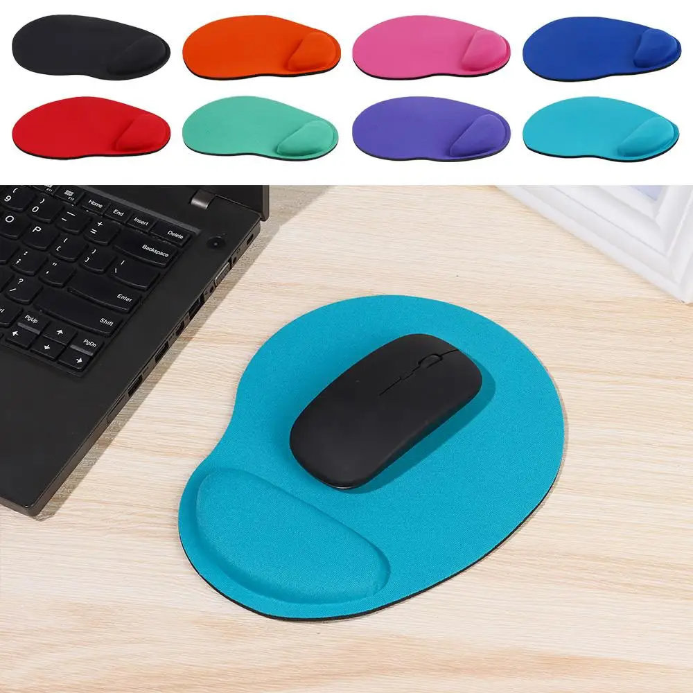 Alas Mouse Pad Ergonomis Anti Selip dengan Bantalan Pergelangan Tangan Spons untuk PC Laptop