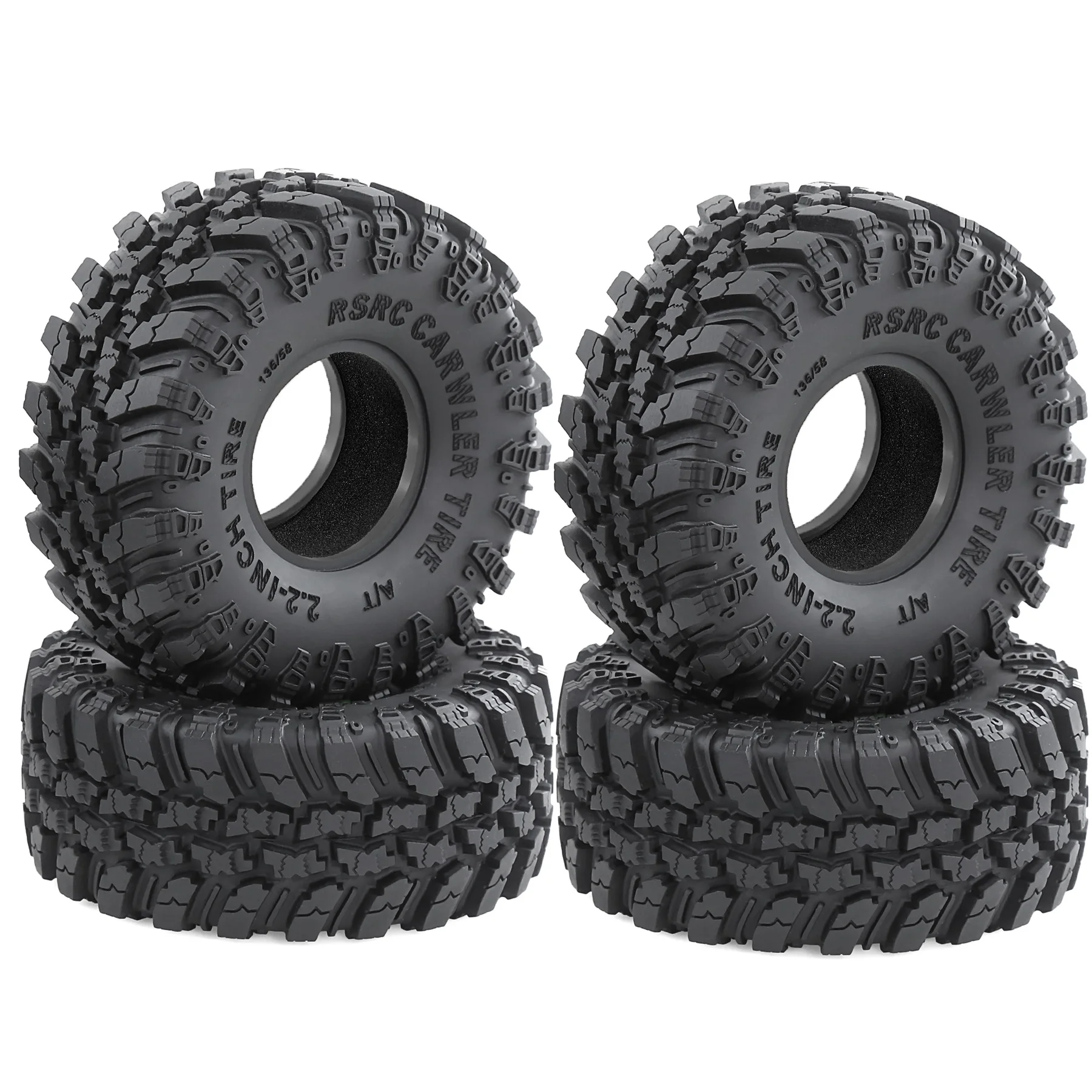 

2.2 Crawler Tires Mud slingers Tyres for 1/10 1/8 TRX4 Axial SCX10 III Wraith Yeti redcat Everest 10 Yk4083 Upgrades